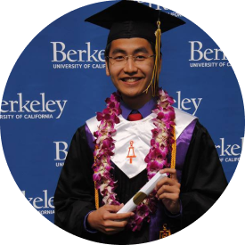 young man in graduation cap and gown